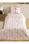 Red Carousel Printed 100% Cotton Single Duvet Cover Set - 2