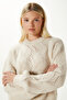 Women's Just Soft Textured Openwork/Hollow Out Stone Knitwear Sweater Kz01447