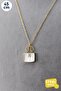 Golden Nacre Bag Women's Steel Necklace