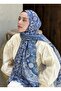 Mineleşarp Ethnic Minimalism Floral Pattern Voile Silk Shawl - 2