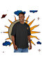 Oversize Unisex Cotton T-Shirt – Authentic Moon Print - 4