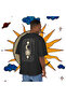 Oversize Unisex Cotton T-Shirt – Authentic Moon Print - 3