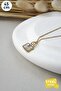 Golden Nacre Bag Women's Steel Necklace - 4