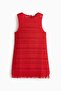 Crochet-look mini dress