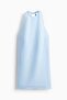 Linen-blend halterneck dress - 5