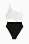 Padded-cup High-leg swimsuit