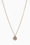 Rhinestone-pendant necklace