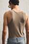 Slim Fit Ribbed vest top - 4