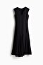 V-neck satin dress