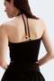Short halterneck top - 2