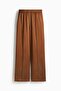 Wide crease-detail trousers