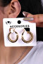 Gold Color Twisted Women's Earrings