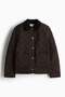 Quilted corduroy-collar jacket - 6