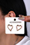 Gold Color Heart Women's Earrings - 2
