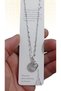 Moon Heart Figured Zircon Stone Silver Color Chain Women's Necklace Non Tarnish Steel Necklace - 2