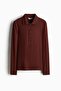 Rib-knit polo shirt - 3