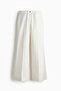 Flared twill trousers