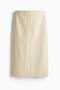 Leather pencil skirt