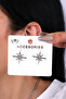 Silver Color Zircon Stone Women's Earrings - 2