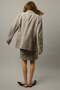 Oversized twill blazer