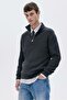 Regular Fit Zip-top jumper