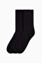 3-pack pointelle-knit socks