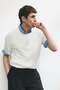 Slim Fit Rib-knit T-shirt - 3