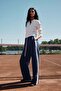 Wide drawstring trousers