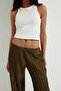 Crinkled pull-on trousers - 4