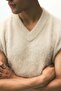 Loose Fit Fluffy sweater vest - 8