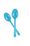 Turquoise Plastic Spoon