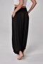 Women's Black Color Micromodal Loose Harem Baggy Pants C2T5N5O2 - 2
