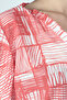 Women's Pomegranate Flower Collar and Ruffled Front Long Sleeve Blouse with Elastic Sleeves Arm-25Y001015 - 2