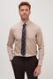 Slim Fit Beige Non-Iron 100% Cotton Eco-Friendly Ecotex Certified Shirt - 4