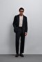Navy Blue Tapered Fit Men's Trousers