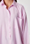 Striped Oversize Woven Shirt Ldz0050 Pink - 3