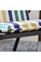 Timeless Stripe High Back Outdoor Cushion 115x47x4cm & 120x52x4cm - Polyester, Garden Accessory - 3