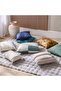Dunewool Khaki Outdoor Cushion 45x45cm - Woven PET Yarn, Stylish Garden Accessory - 4