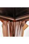 Jasmy Outdoor Gazebo with Curtains - Black/Brown - 3.6x4.6 M - 2-Year Warranty Included - 7
