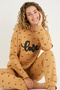 Love Letter Embroidered Ribbed Pajama Set
