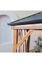 Jasmy Outdoor Gazebo with Curtains - Black/Brown - 3.6x4.6 M - 2-Year Warranty Included - 6