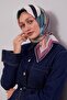 وشاح قطني بنمط هندسي أرجواني