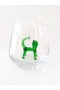 Green Balloon Cat Glass Figured Water Cup