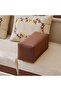 Arabian Majlis Outdoor Sofa Set - Brown Fabric, 2-Seater with Cushions & Handrest, UAE - 3