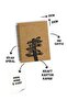 Hard Cover Kraft Notebook A5 100 Sheets Lined Spiral Bound - 3