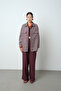 Women's Double Pocketed Winter Jacket with Gold Buttons - 4