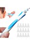 Ear Wax Remover with 16 Soft Silicone Washable Tips, Spiral Ear Cleaner Kit for Adults & Kids