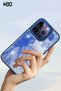 Hbc-201 Salvador Glitter Cover Compatible with iPhone 13 Pro Max - Navy Blue - 8