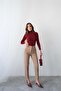 High Waist Straight Cut Double Breasted Detailed Fabric Trousers 4613 - Beige