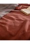 Caureo Single Jacquard Cotton Blanket - Mink/Orange - 5